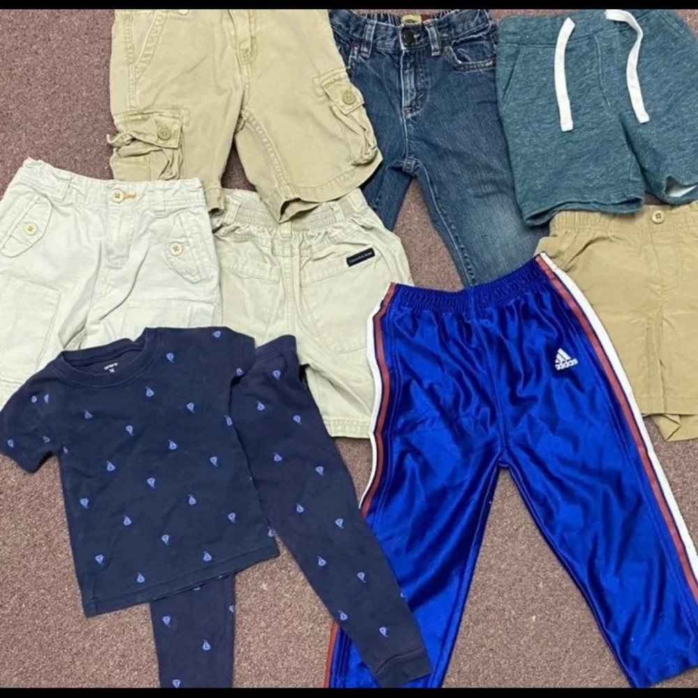 Boys lot 2t 24 months clothes pants shorts